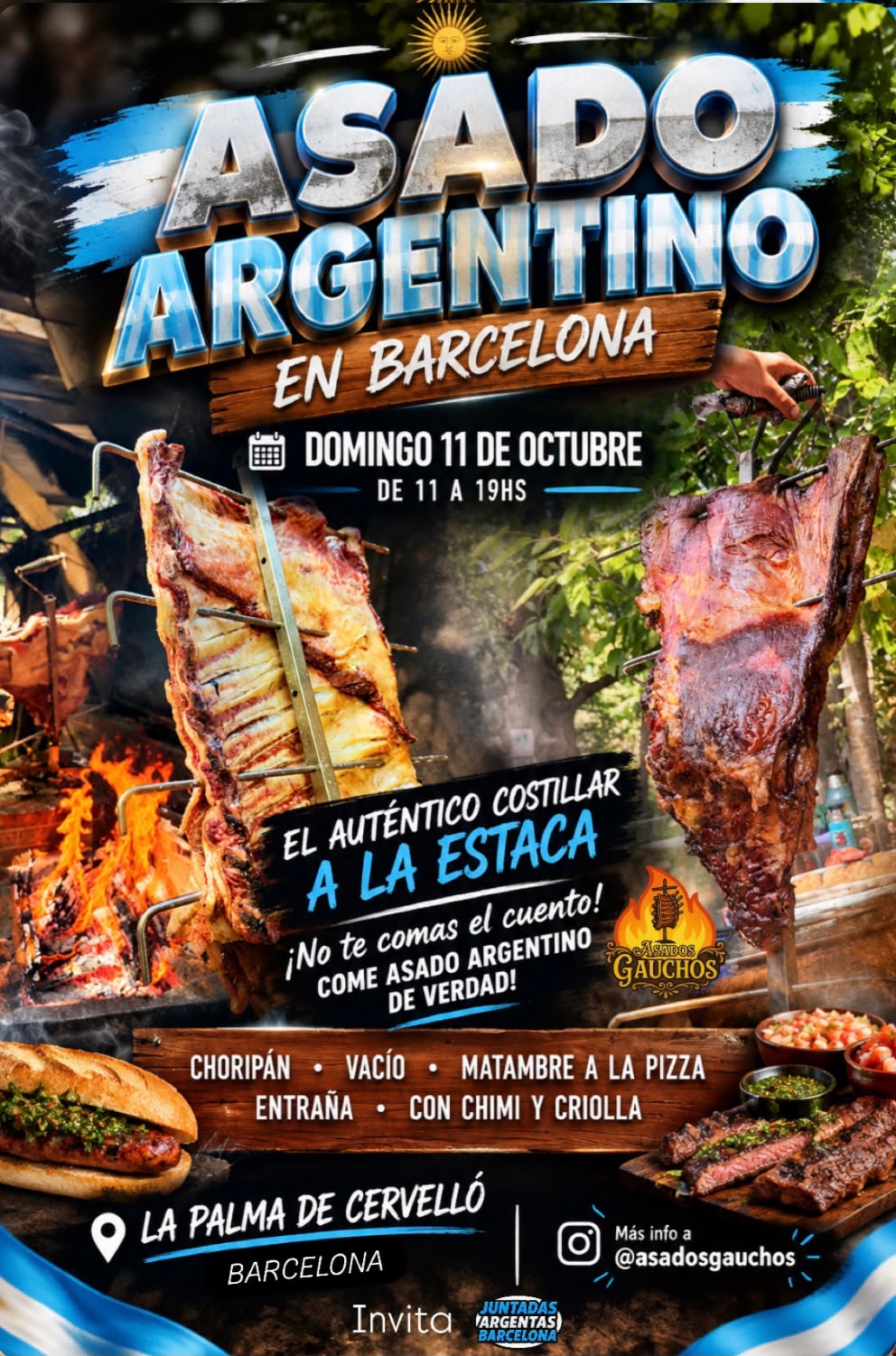 Asado argentino en Barcelona
